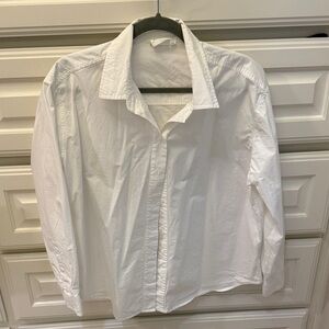 Julia Amory Carolyn White Button-Up Shirt, Medium